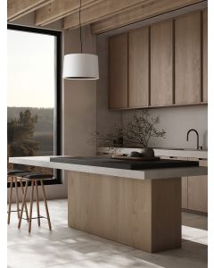 Atil Sandy White & Black Aluminium & Ste