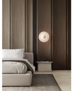 Edem Sandy White Aluminium & Steel LED