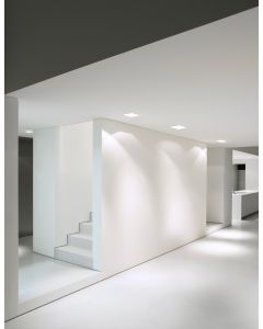 TOBIA White Gypsum & Glass Adjustable Br