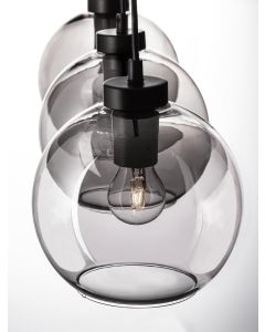 PALMER Smoky Glass Black 3V lang