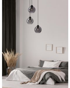 PALMER Smoky Glass Black 3V rond