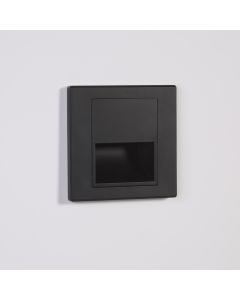 Steplight, 1.5W 3000K, Recessed, Black