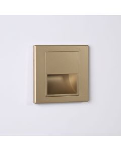 Steplight, 1.5W 3000K, Recessed, BGold