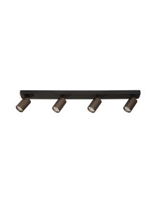Anna 4 Bar GU10 Fluted Spotlight, Bronze