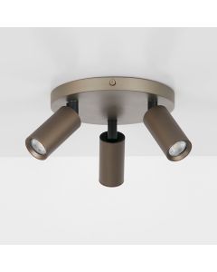 Ciara Mini Triple GU10 Spotlight, Bronze