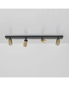 Ciara 4 Bar Mini GU10 Spotlight, Gold &