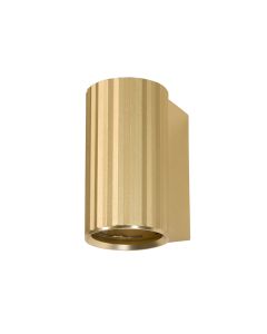 Anna GU10 Fluted Wall Light, Anodised Go