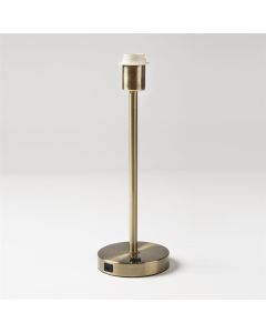 EU Olympia Table USB, E27, Antique Brass
