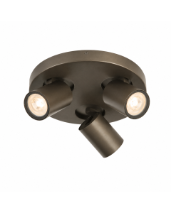 Selene 3 Round IP44 GU10, Bronze