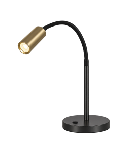 Ciara Mini GU10 Desk Lamp, Gold & Black