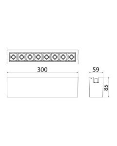 Zip Inspire 300 zwart LED 2700K Fase afs