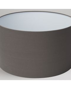 40cm Drum Shade, Grey Seal Cotton