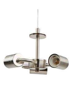 E27 3light SuspensionSatin Nickel