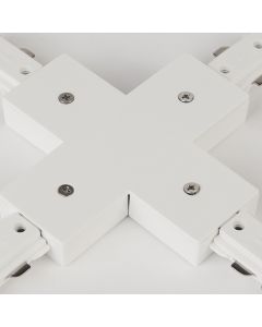 Track 'X' Connector, White