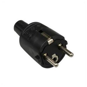 Stekker RA klap zwart