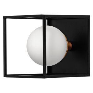 DECOR SQUARE 150X150 IP44BK 1XG9 LEDV