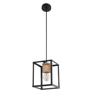 DECOR NAIROBI PENDANT BK WD E27 LEDV