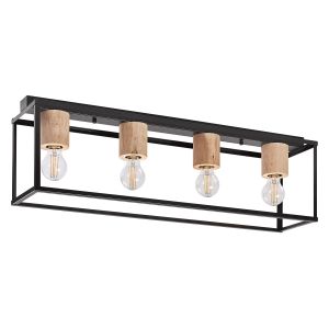 DECOR NAIROBI CEILING BK WD 4XE27 LEDV