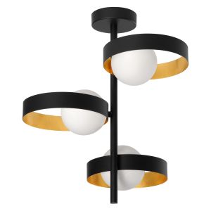 DECOR MEMPHIS CEILING BK GD 3XG9 LEDV