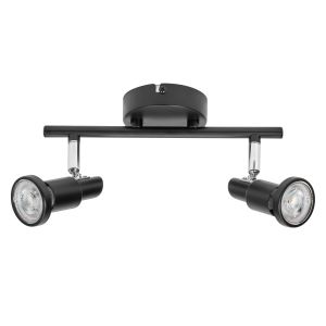 LED SPOT 2X3.4W 927 GU10 BK LEDV