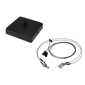 PANEL LOUVER SUSP KIT BK LEDV