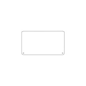 EM EXIT PICTO BLANK LEDV