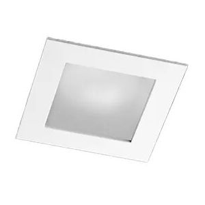 Spot 185 wit met glas opaal IP44 80x80