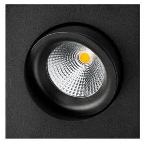 Inbouwspot WV205 Gyro vierkant 1V zwart