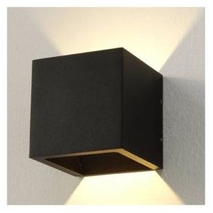 Wandlamp WLC zwart IP54 LED 6W 2700K dim