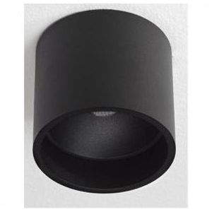 Opbouwspot Orm zwart IP54 CRI90 7W 2700K