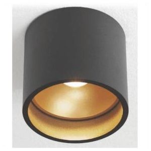 Opbouwspot Orm zw/ko IP54 CRI90 7W 2700K