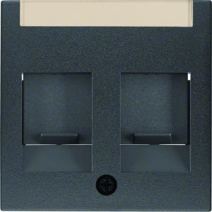 Centrd. RJ-datacont.ds. 2-v met stofsch.