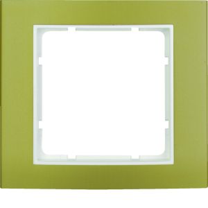 Afdekraam 1-v, berker B.3, aluminium gou