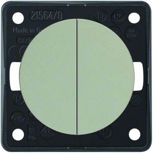 Wippenimpulsdrukker, chroom, mat, Integr