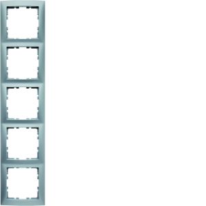 Afdekraam 5-v, berker S.1 aluminium mat