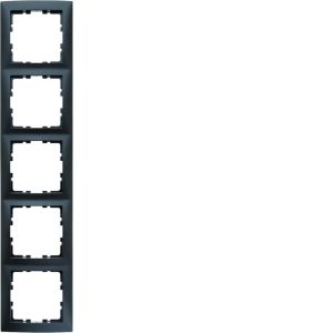 Afdekraam 5-v, berker S.1 antraciet mat