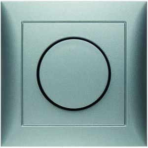 Voll afdekpl. + knop draai- dimmer/pot.,