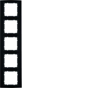 Afdekraam 5-v, berker B.3, aluminium zwa