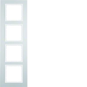 Afdekraam 4-v, berker B.7, aluminium/pol