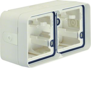 Opbouwbehuizing 2-v hor. (4x invoer), be