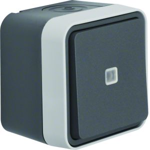 Wisselschak. verlicht (blauw) met behuiz