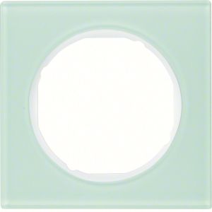 Afdekraam 1-v, berker R.3 Glas polarwit