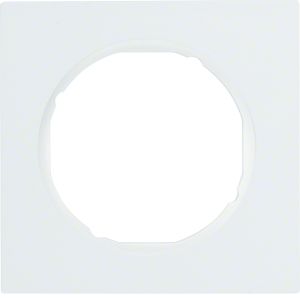 Afdekraam 1-v, berker R.3, polarwit glz.