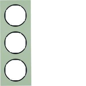 Afdekraam 3-v, berker R.3, edelstaal/zwa