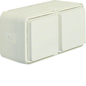 WCD 2-v hor. (#4) met behuizing, berker