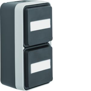 WCD + tekstv. 2-v vert. met behuizing, b