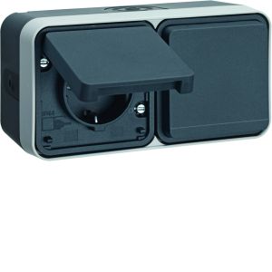 WCD KB 2-v hor. (#4) met behuizing, berk