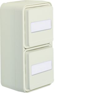 WCD KB 2-v vert. met behuizing, berker W