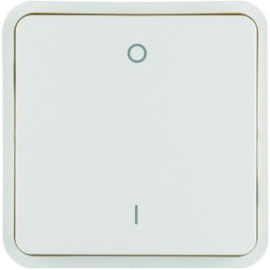 Wip 1-voudig, berker W.1, I/0 opdruk, po