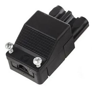 Wieland schroefstekker ST 18 male zwart